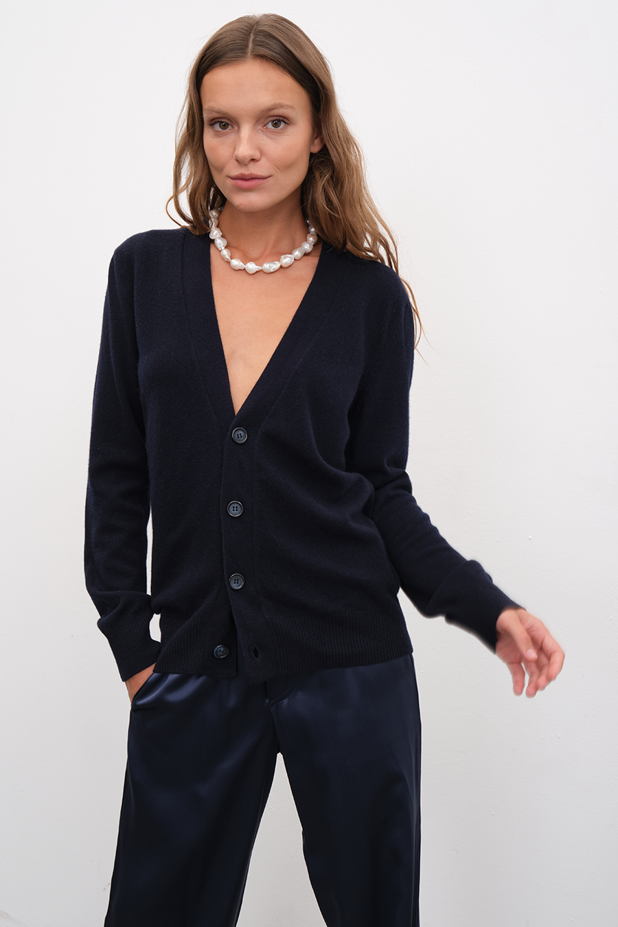 Cashmere-Merino Unisex Cardigan