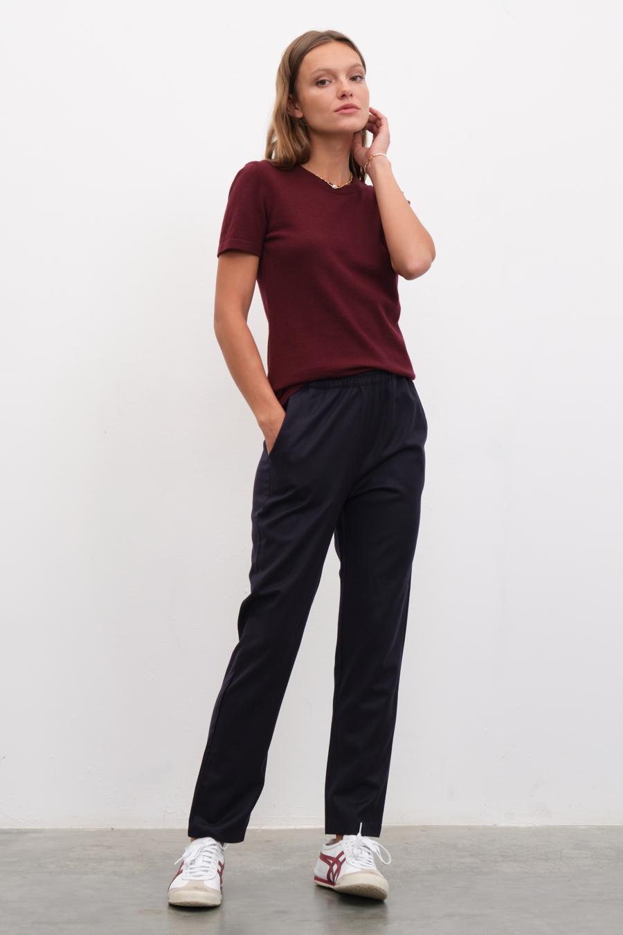 Pull-On Flannel Wool Pants