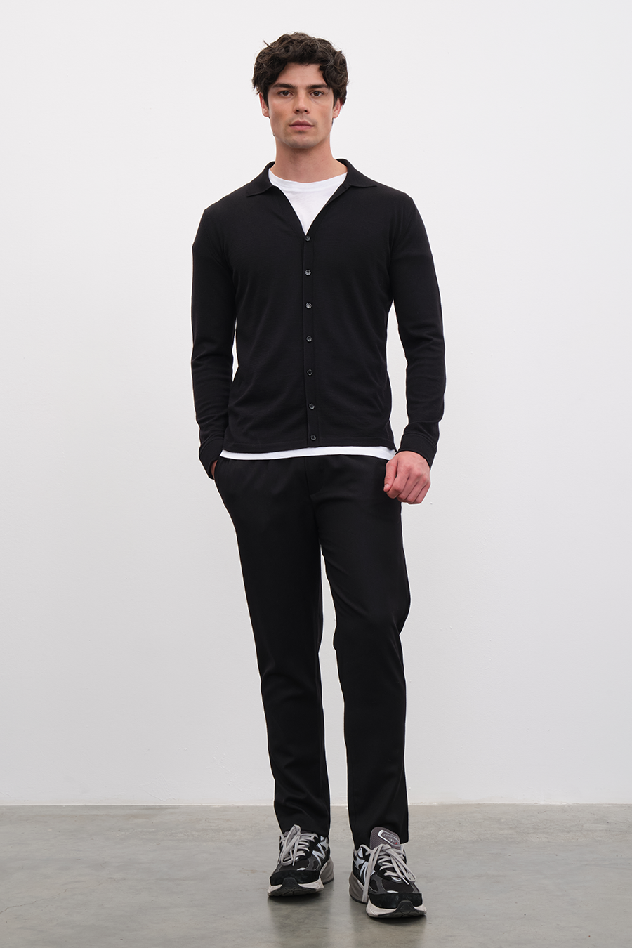 Pull-On Flannel Wool Pants