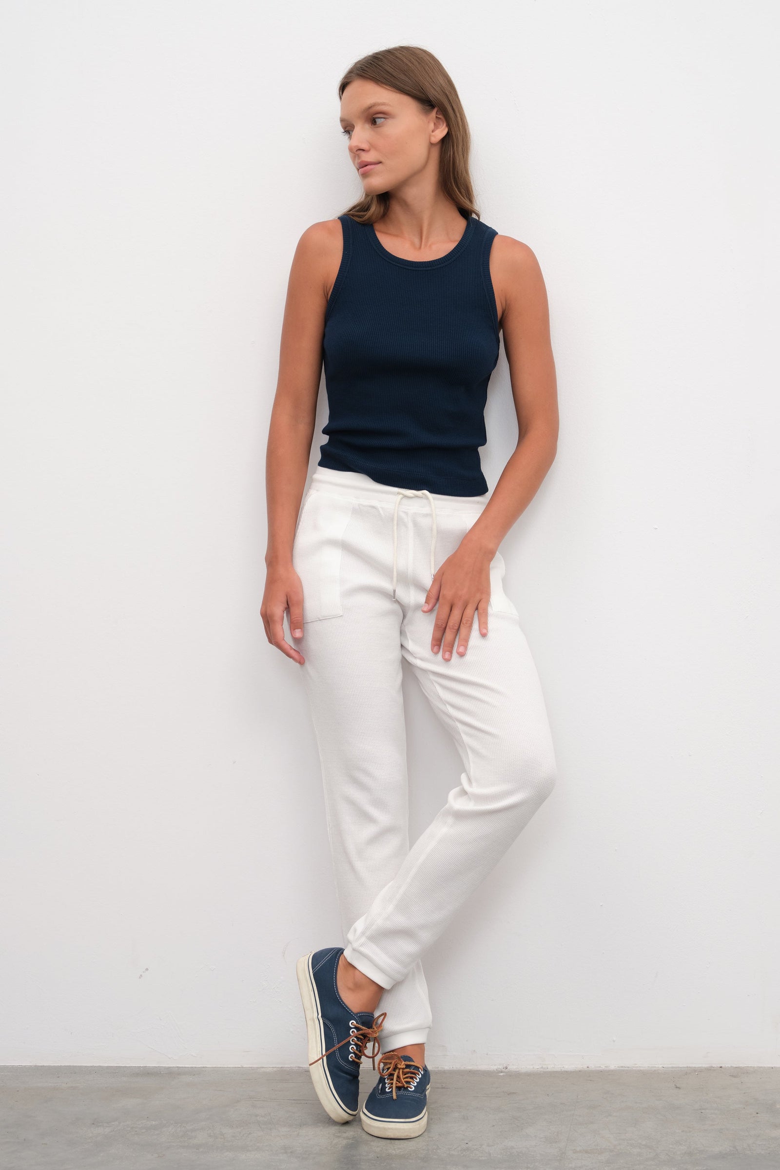 Cotton Waffle Joggers