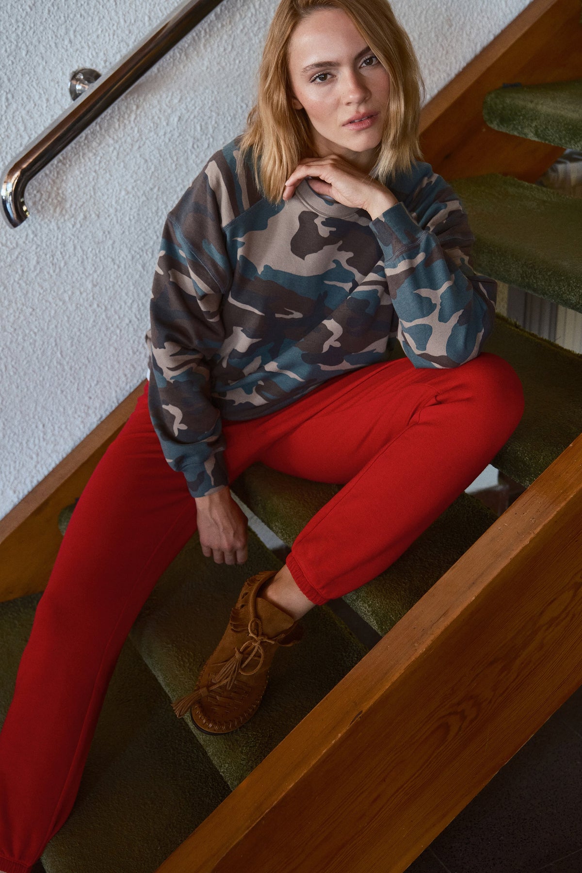SuperSoft Raglan-Sleeve Oversized Sweatshirt in Modal Fleece