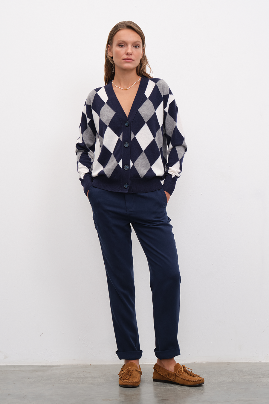 Diamond Merino Cardigan