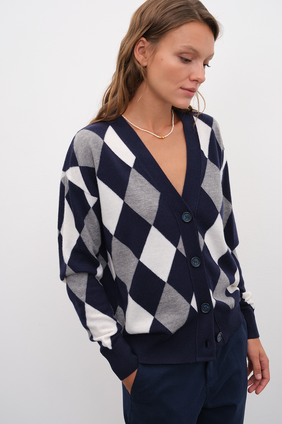 Diamond Merino Cardigan