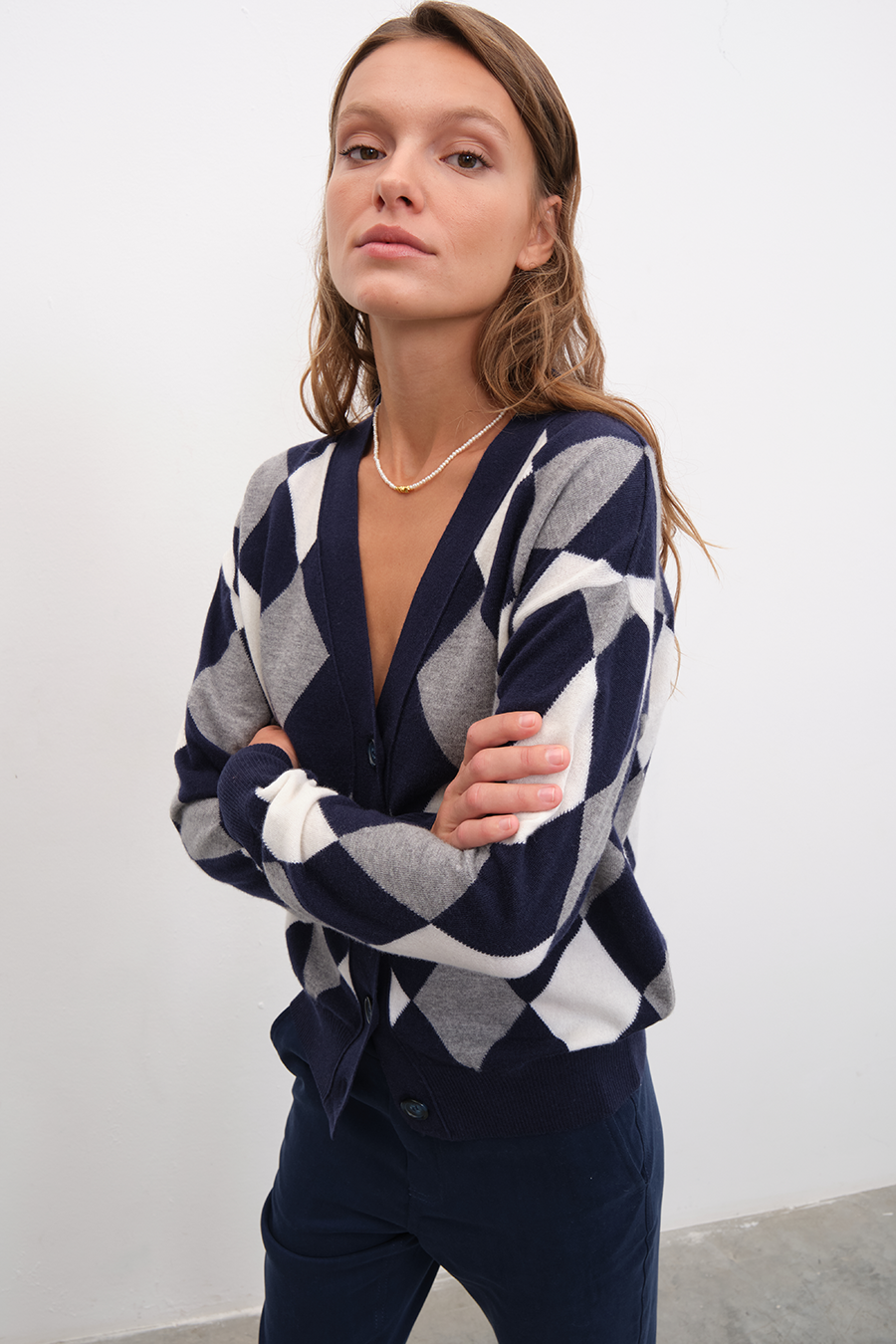 Diamond Merino Cardigan