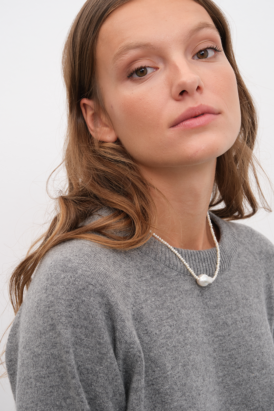 Raglan Sleeve Crop Cashmere Merino Sweater
