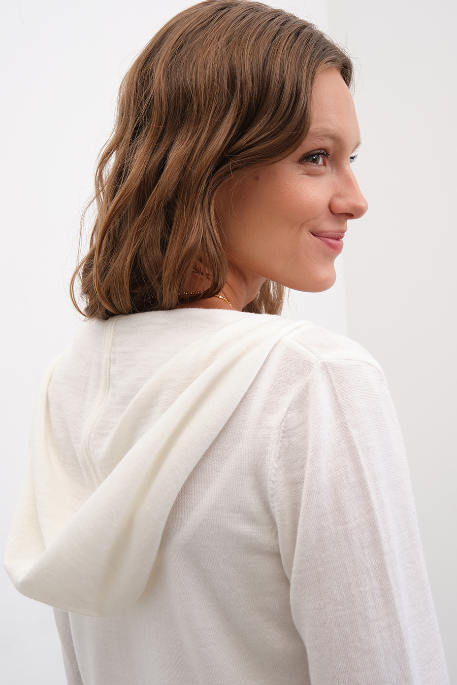 Zipped Lightweight Merino Hoodie