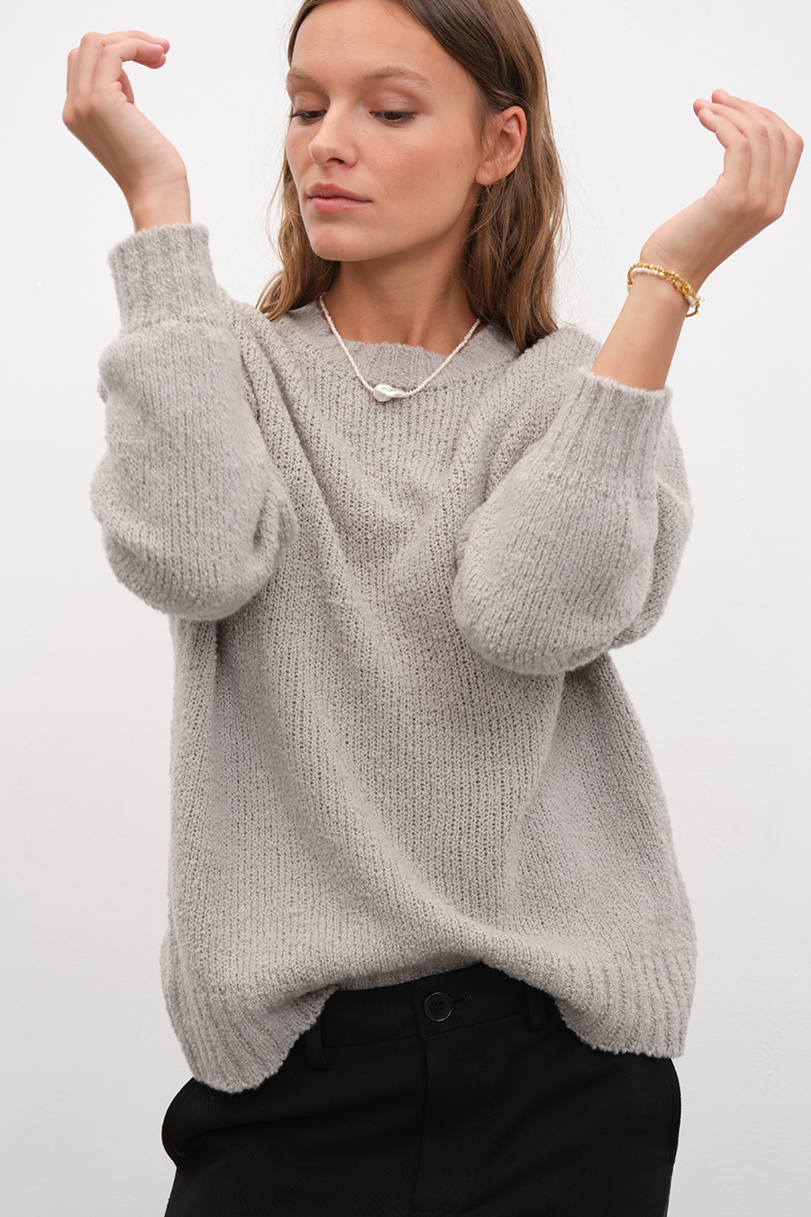 Merino Silk Teddy Sweater