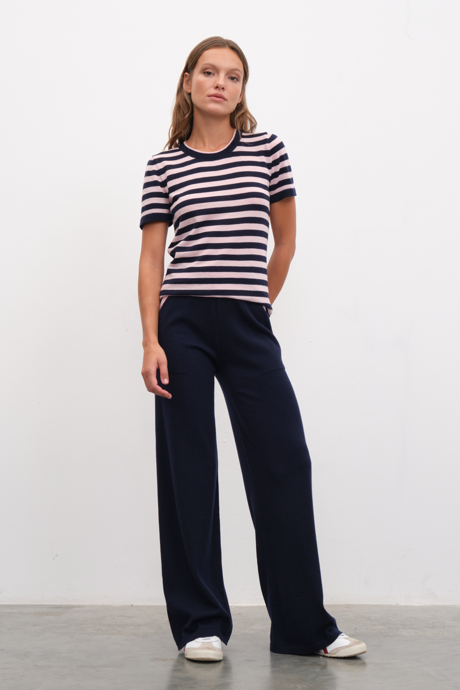Wide Leg Lightweight Merino Wool Pants