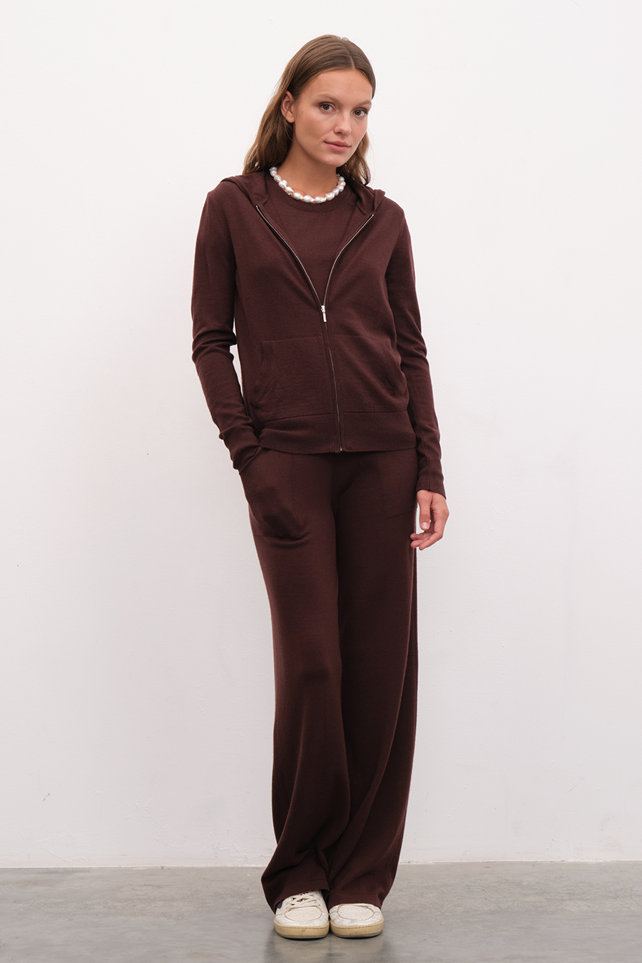 Wide Leg Lightweight Merino Wool Pants