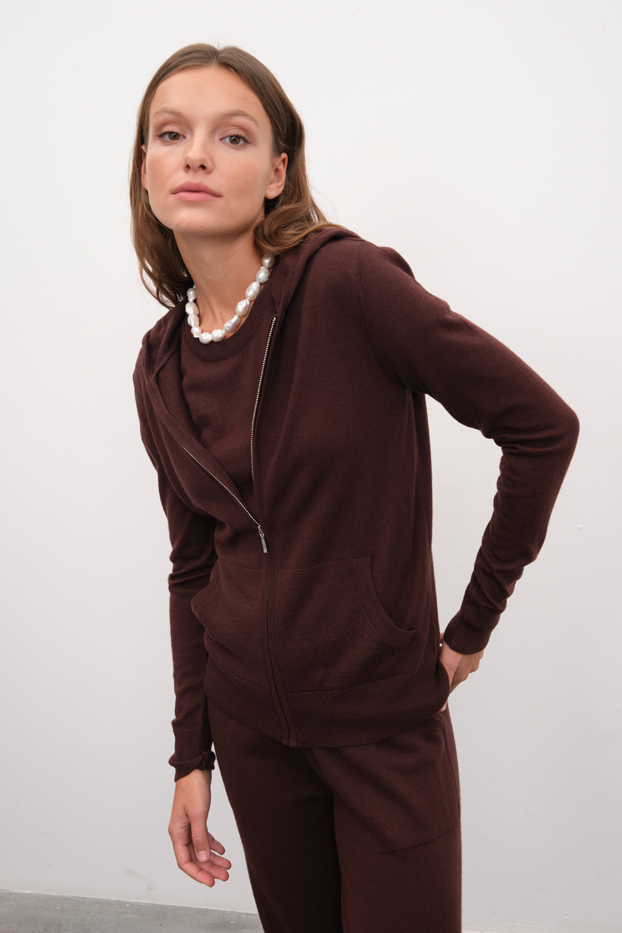 Zipped Lightweight Merino Hoodie