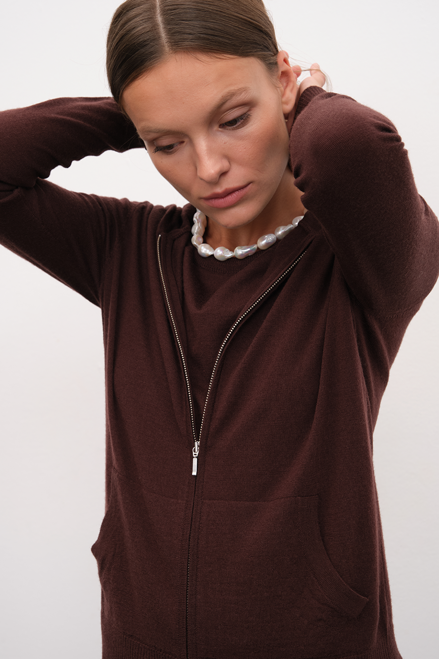 Zipped Lightweight Merino Hoodie