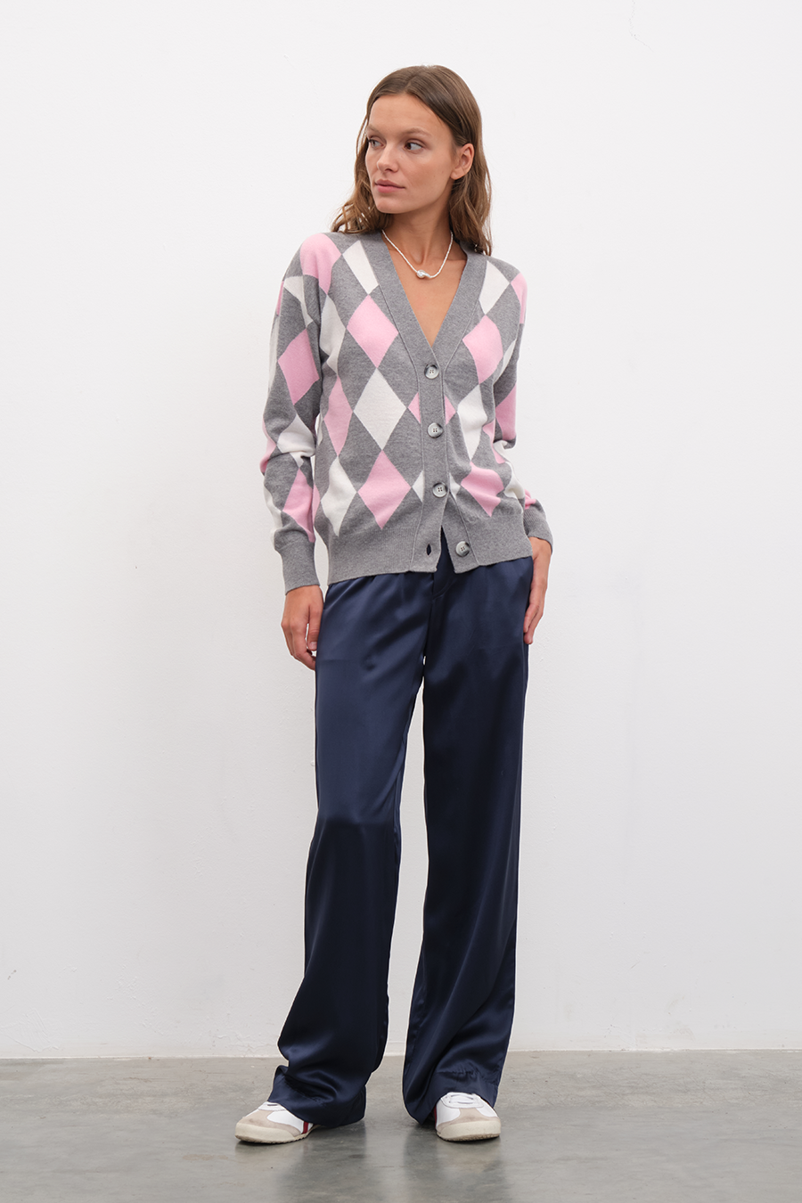 Silk Satin Wide-Leg Pants