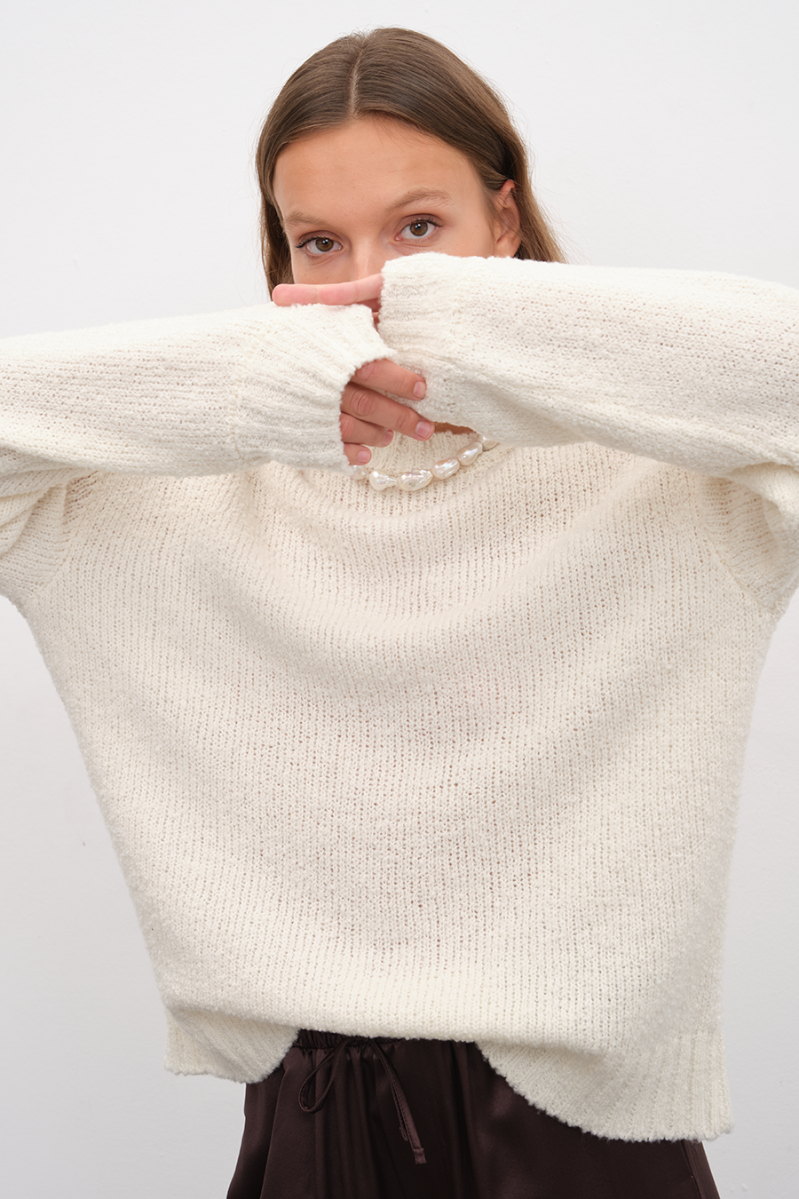 Merino Silk Teddy Sweater