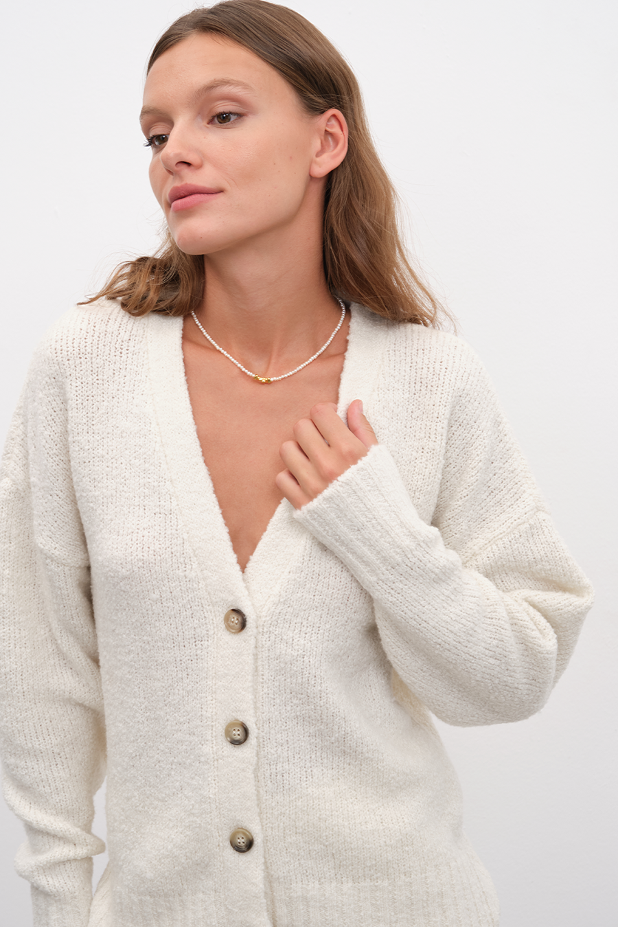 Merino Silk Teddy Cardigan