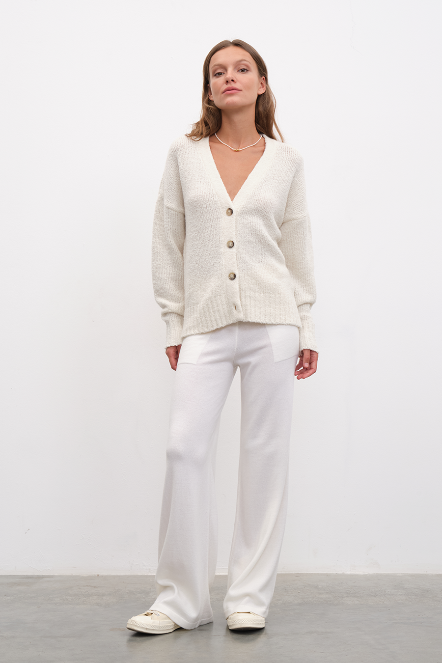 Wide Leg Lightweight Merino Wool Pants