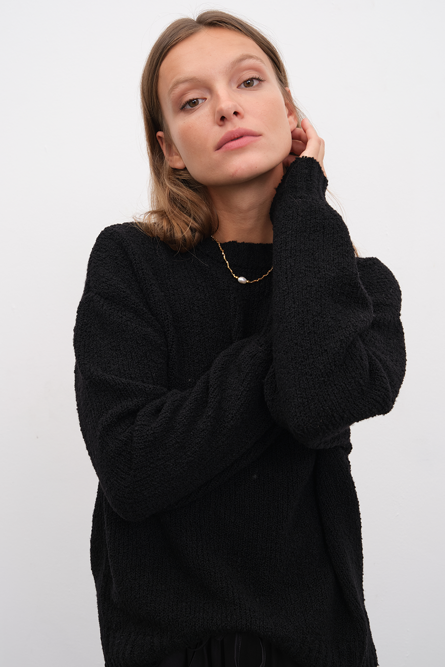 Merino Silk Teddy Sweater