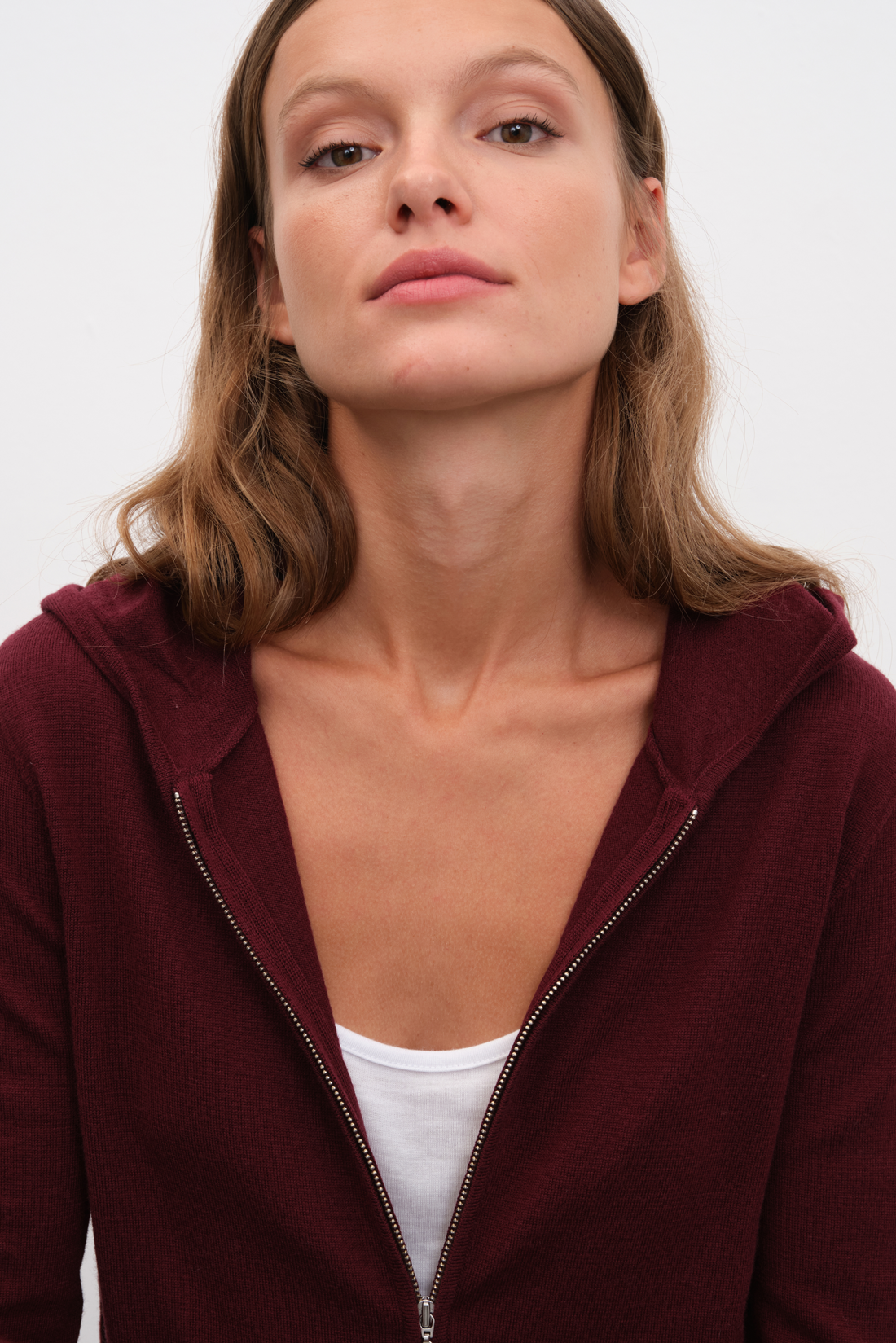 Zipped Lightweight Merino Hoodie