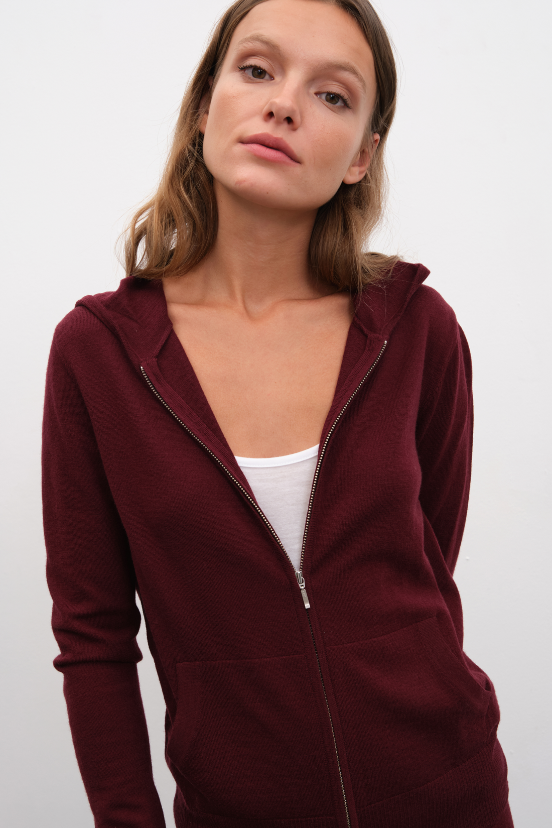 Zipped Lightweight Merino Hoodie