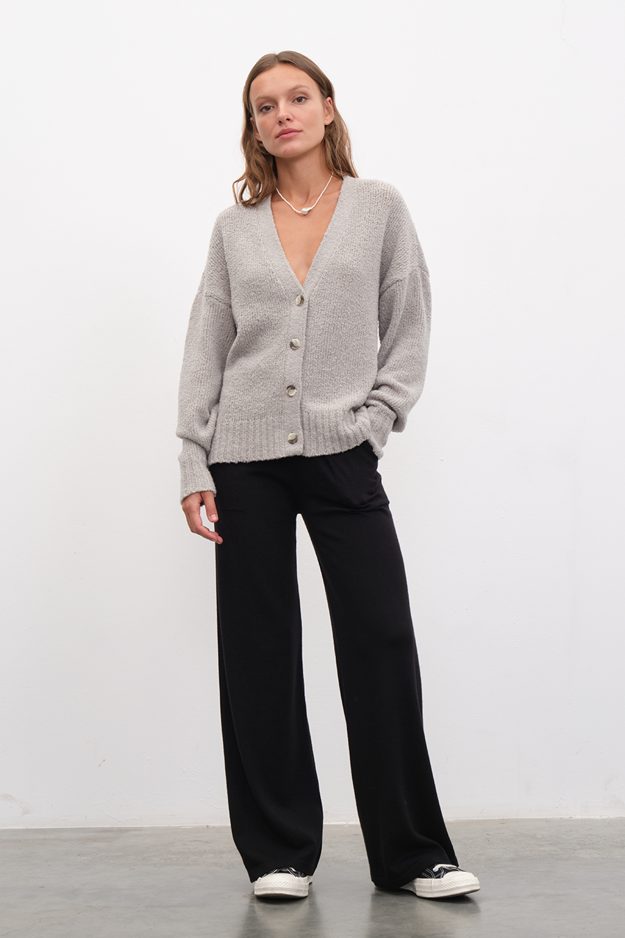 Wide Leg Lightweight Merino Wool Pants