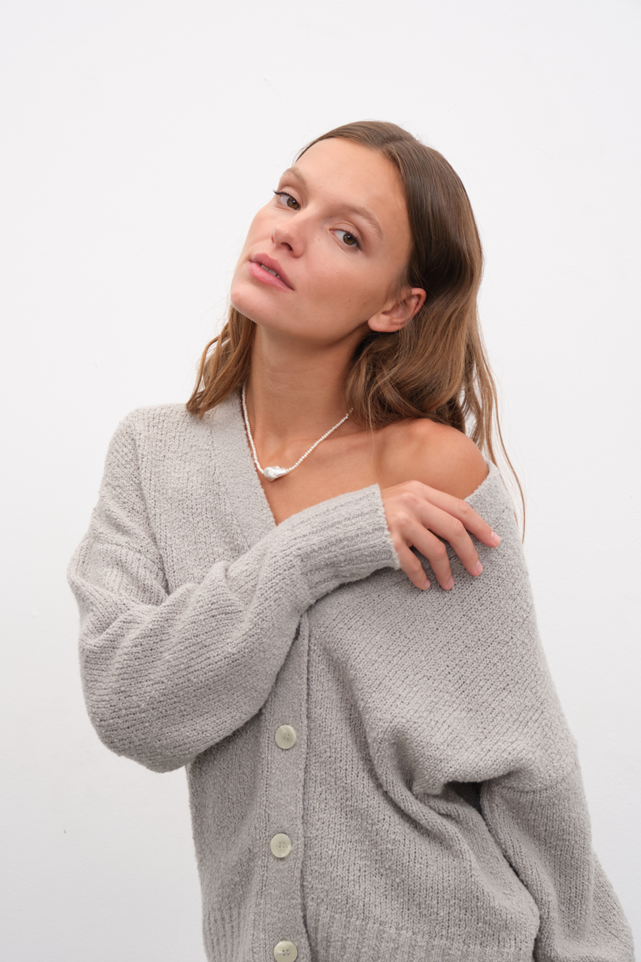 Merino Silk Teddy Cardigan