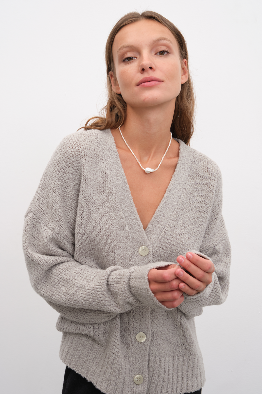 Merino Silk Teddy Cardigan