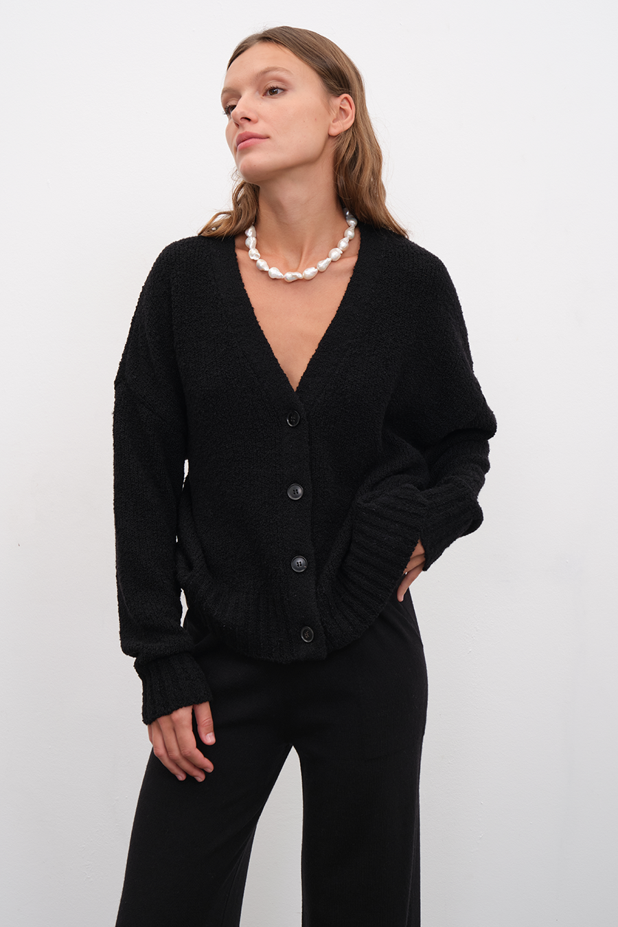 Merino Silk Teddy Cardigan