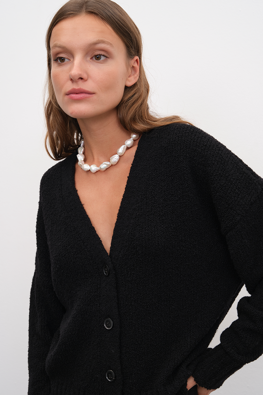 Merino Silk Teddy Cardigan