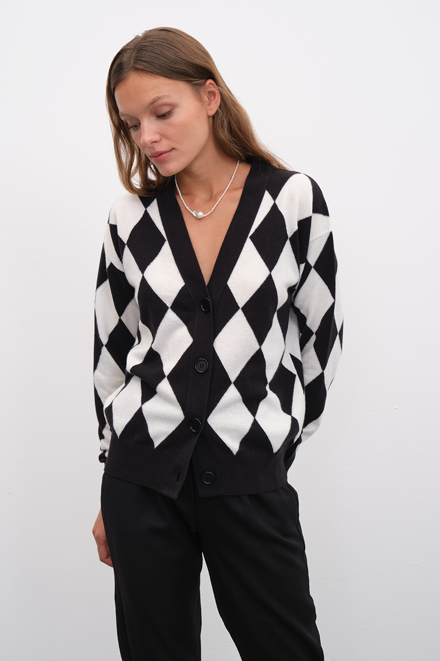 Diamond Merino Cardigan