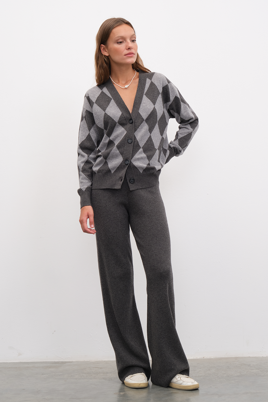 Diamond Merino Cardigan