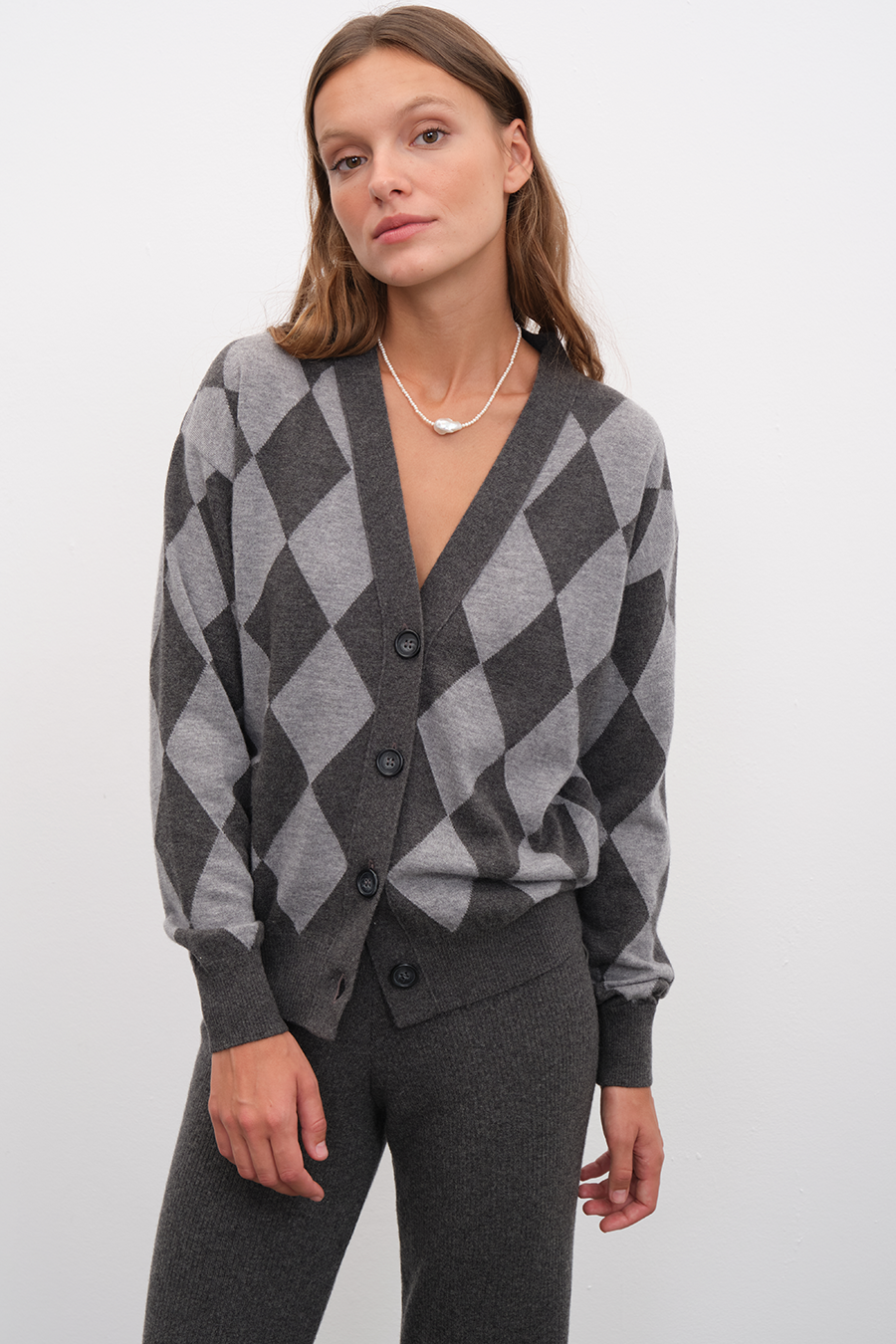 Diamond Merino Cardigan