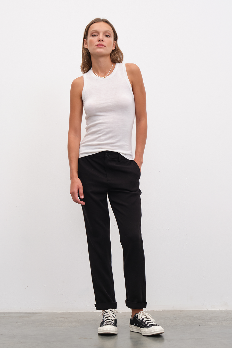Lightweight Merino Knit Tank Top