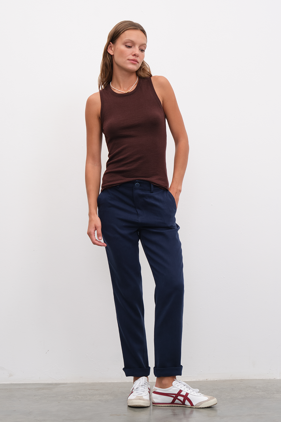 Lightweight Merino Knit Tank Top