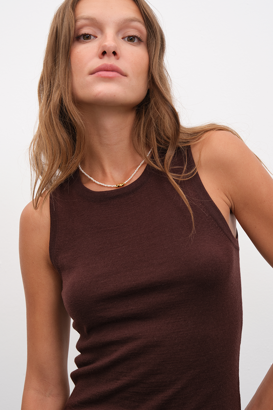 Lightweight Merino Knit Tank Top