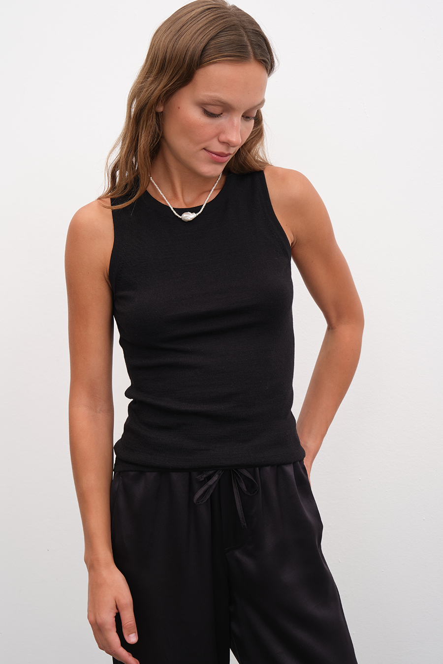 Lightweight Merino Knit Tank Top
