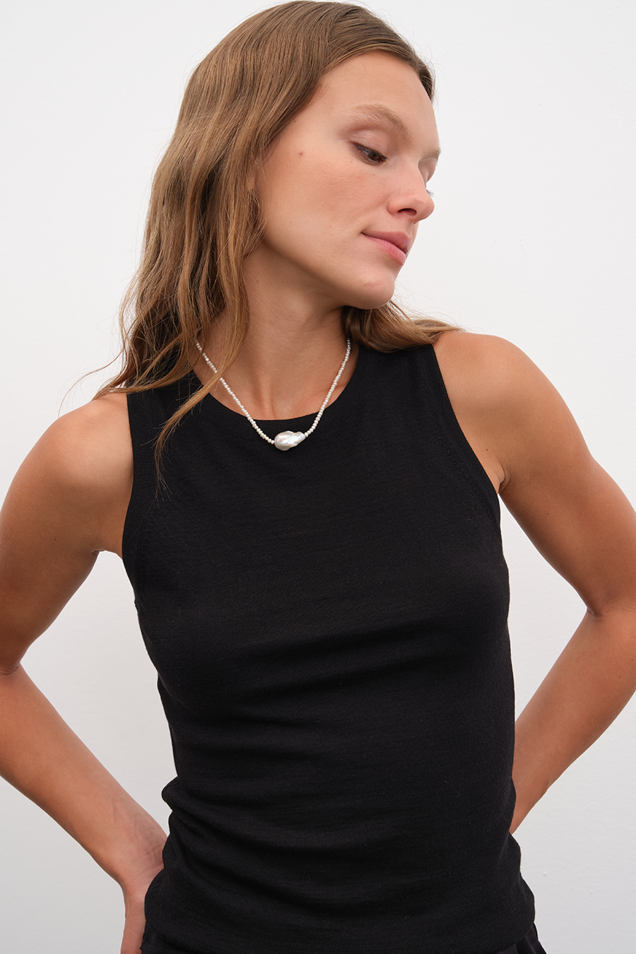 Lightweight Merino Knit Tank Top