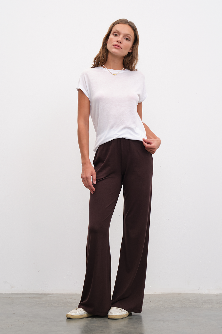 Live-in&#39; Flare Pants in Crepe TENCEL™