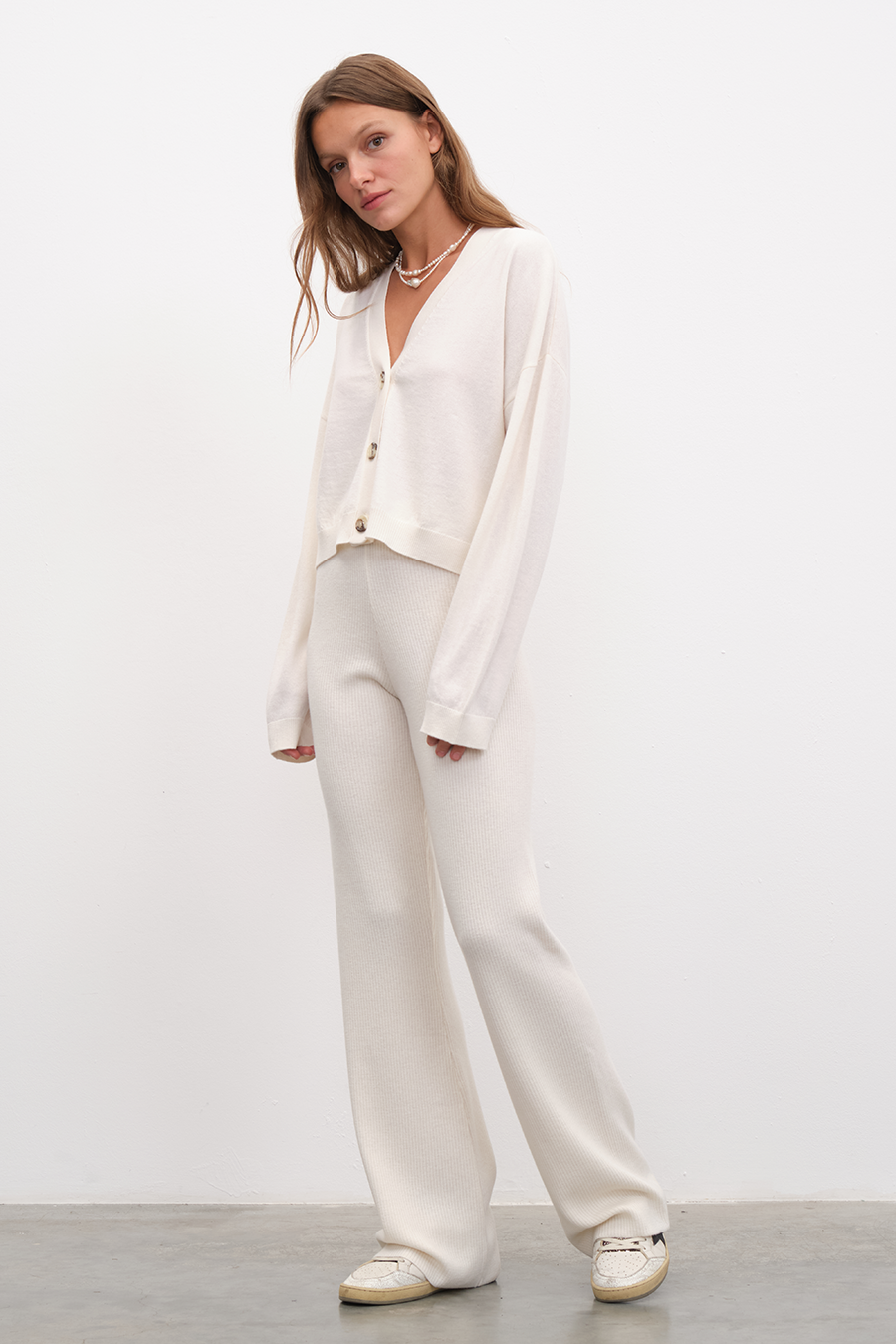 Crop Merino Cardigan