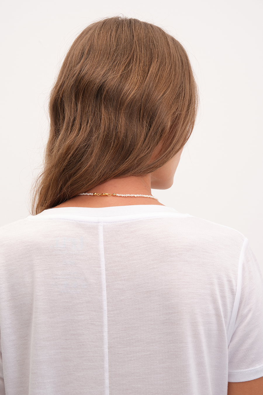 V Neck T-shirt in Lyocell (TENCEL™)