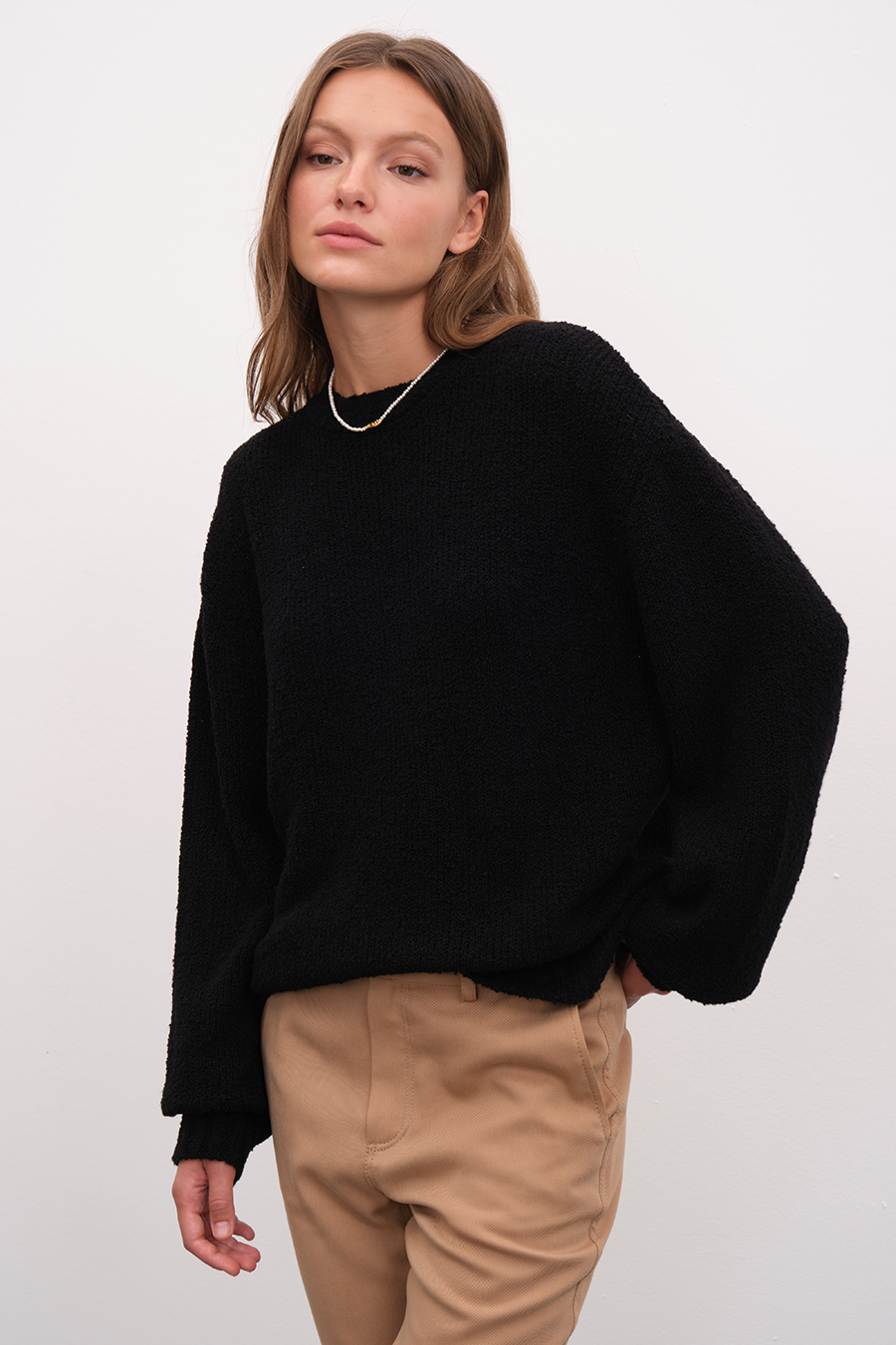 Merino Silk Teddy Sweater