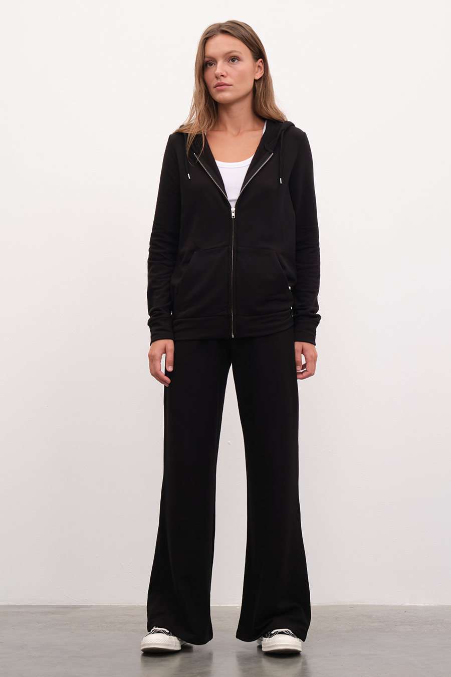 Modal Fleece Zipped Unisex Hoodie