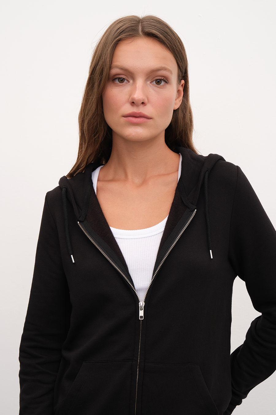 Modal Fleece Zipped Unisex Hoodie