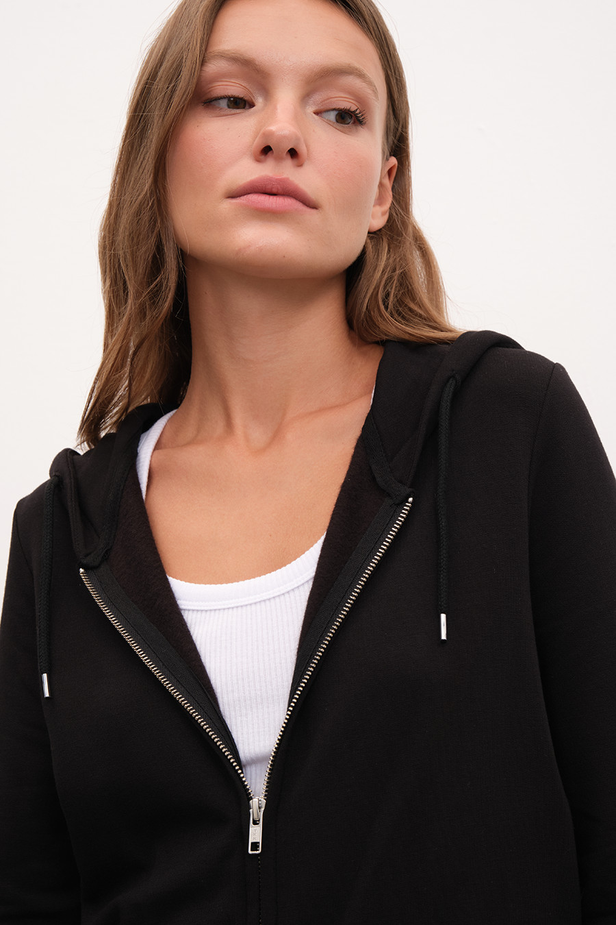 Modal Fleece Zipped Unisex Hoodie