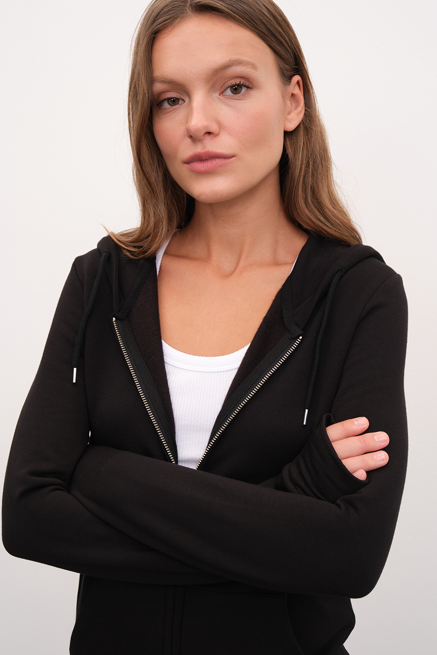Modal Fleece Zipped Unisex Hoodie
