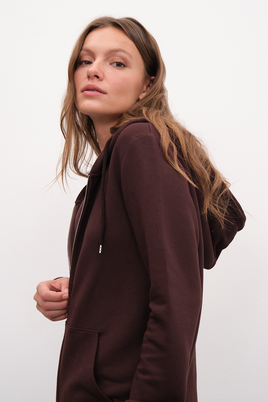 Modal Fleece Zipped Unisex Hoodie