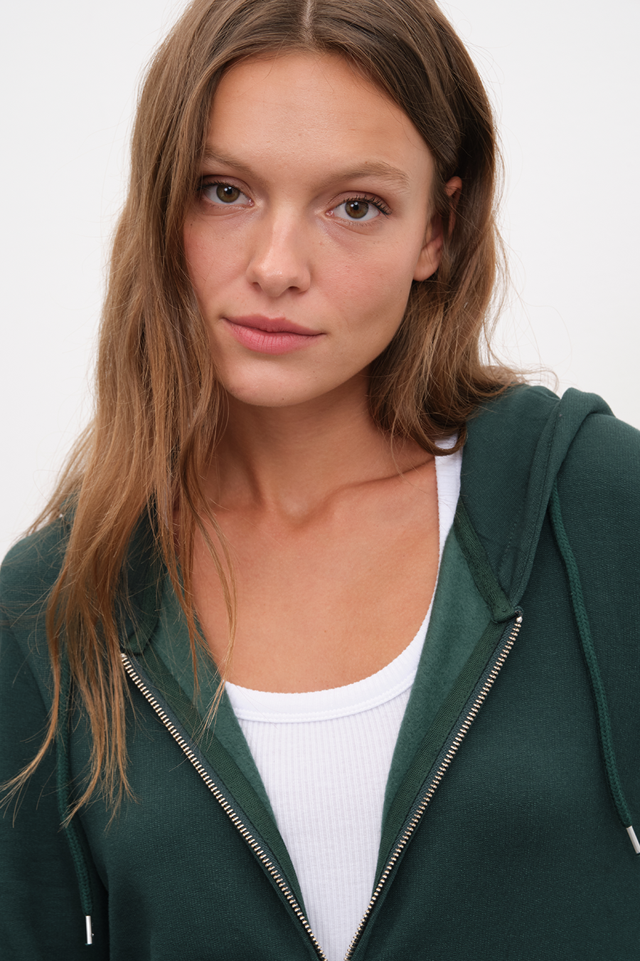 Modal Fleece Zipped Unisex Hoodie