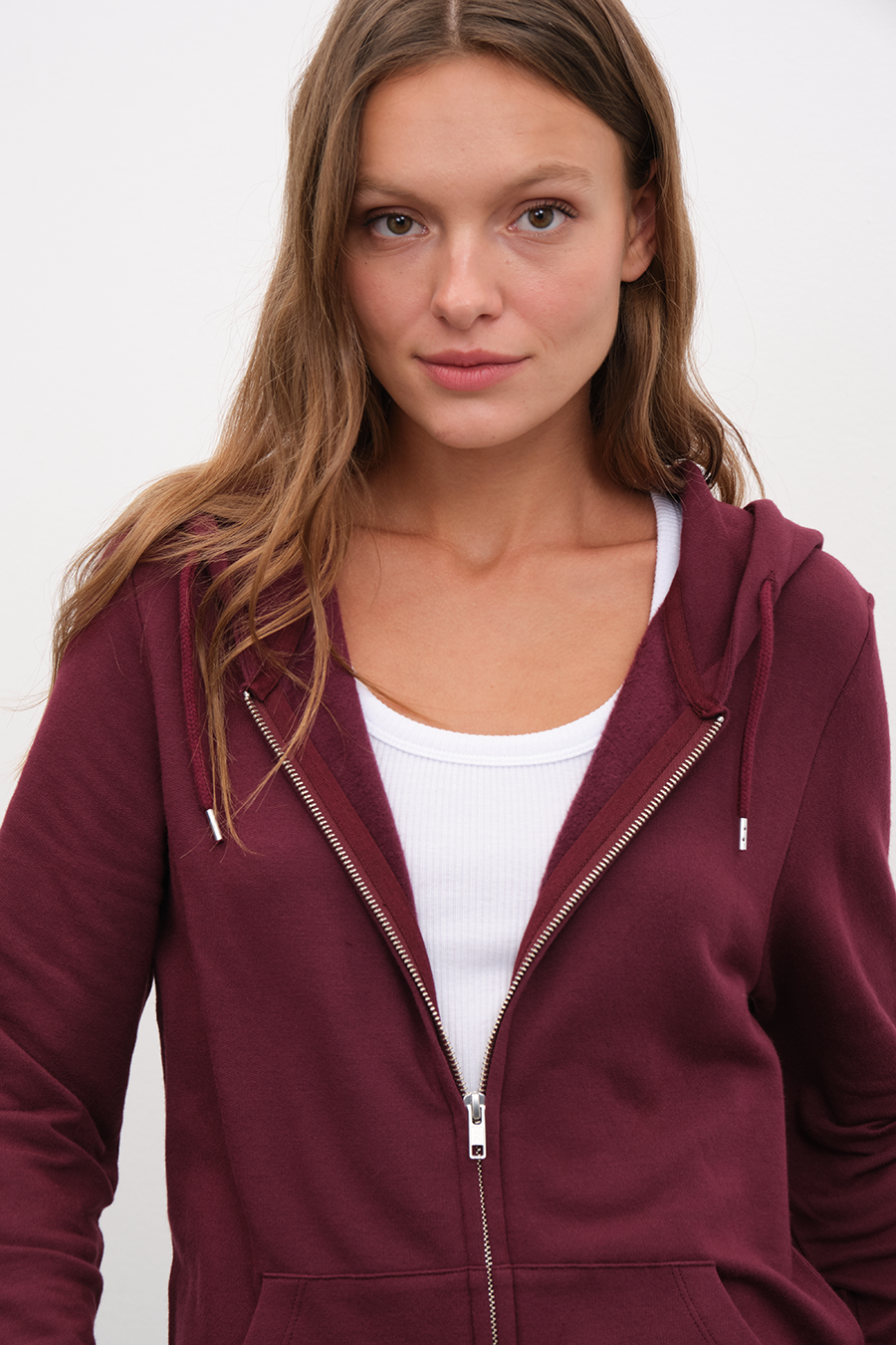 Modal Fleece Zipped Unisex Hoodie
