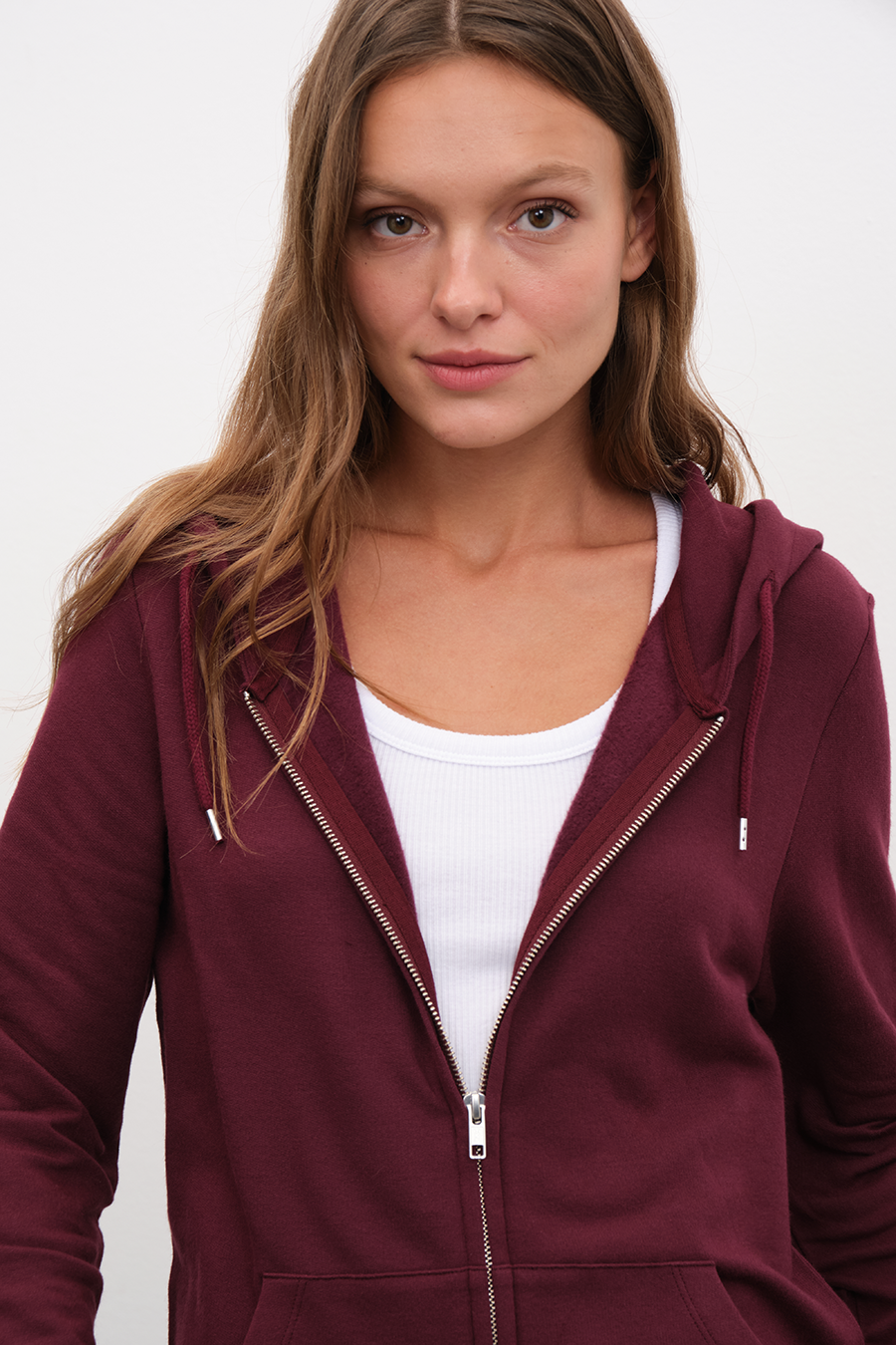 Modal Fleece Zipped Unisex Hoodie