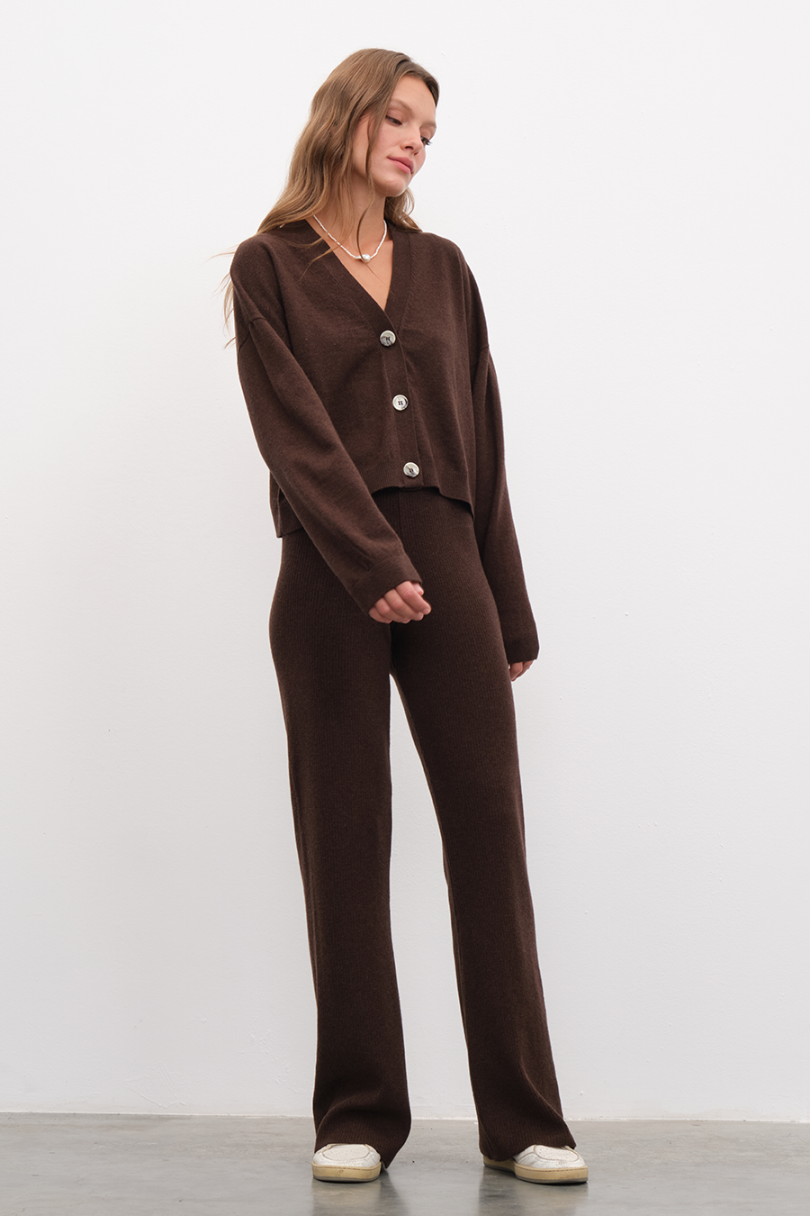 Crop Merino Cardigan