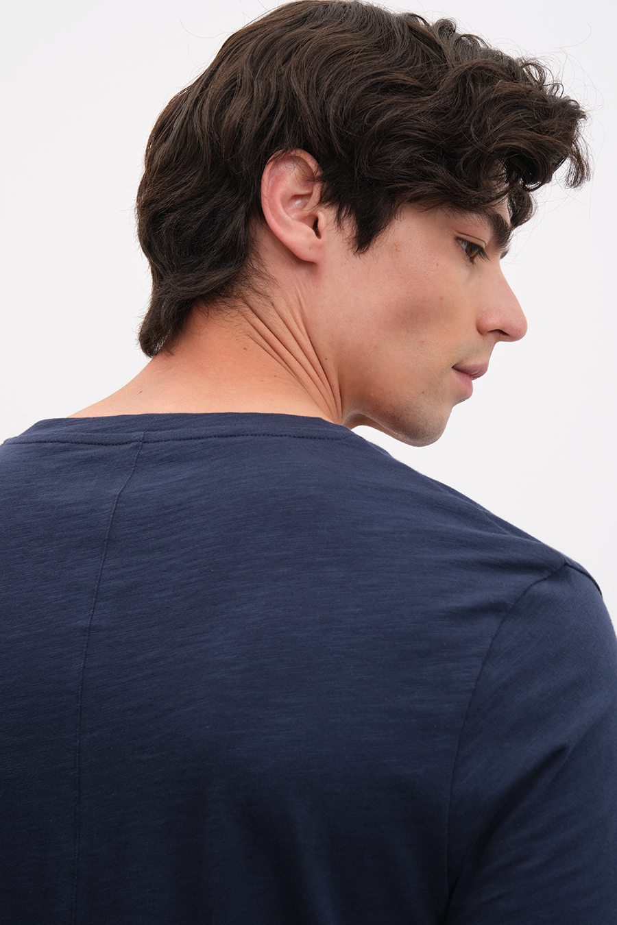 Crew Neck Unisex T-shirt in Slub Cotton