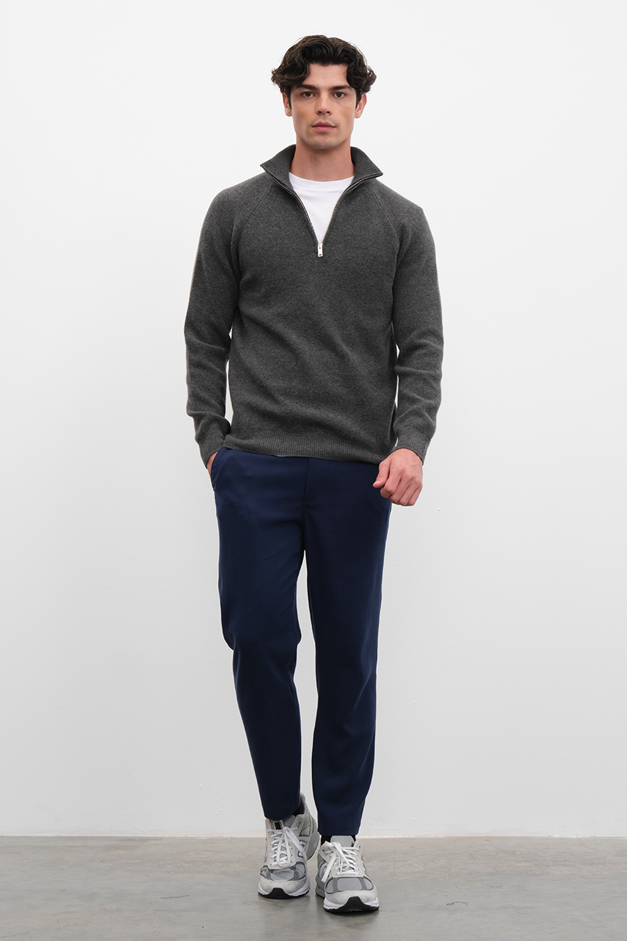 Half-Zipped Merino Unisex Sweater